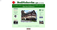 Desktop Screenshot of bedrichovka.cz